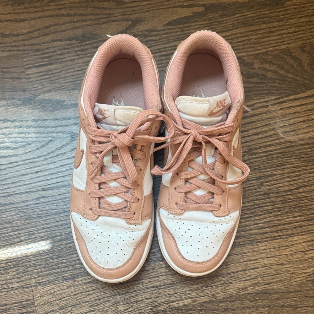 Nike Blush and Cream Dunks